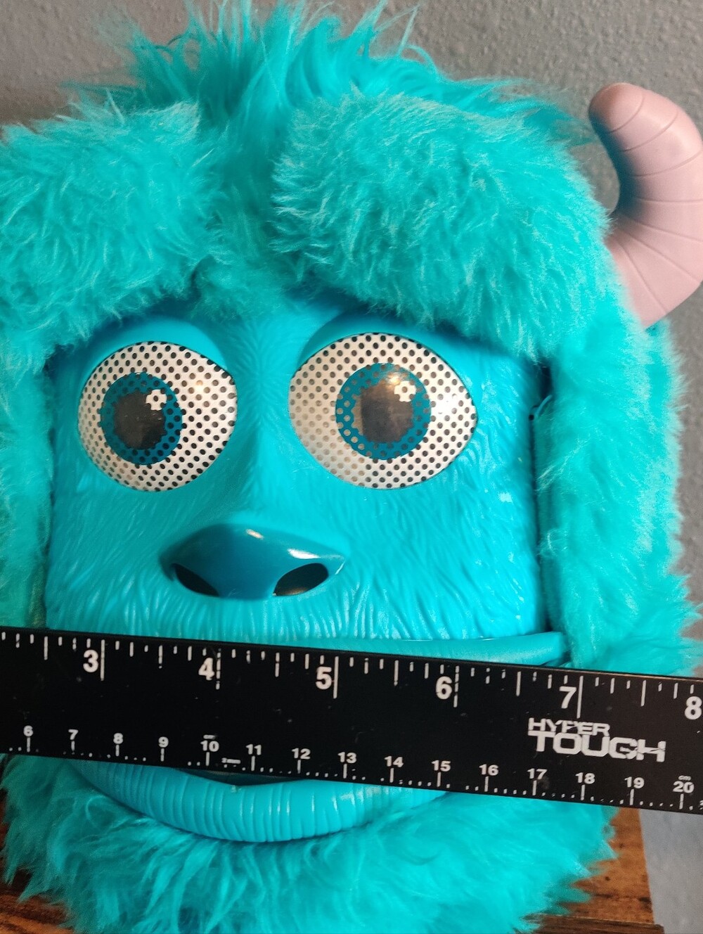 Disney Pixar Monsters Inc University Sulley Mask Costume Face Moving Jaw Mouth - Picture 9 of 9